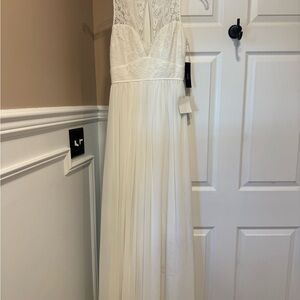 Lulu's Ivory Lace Dress